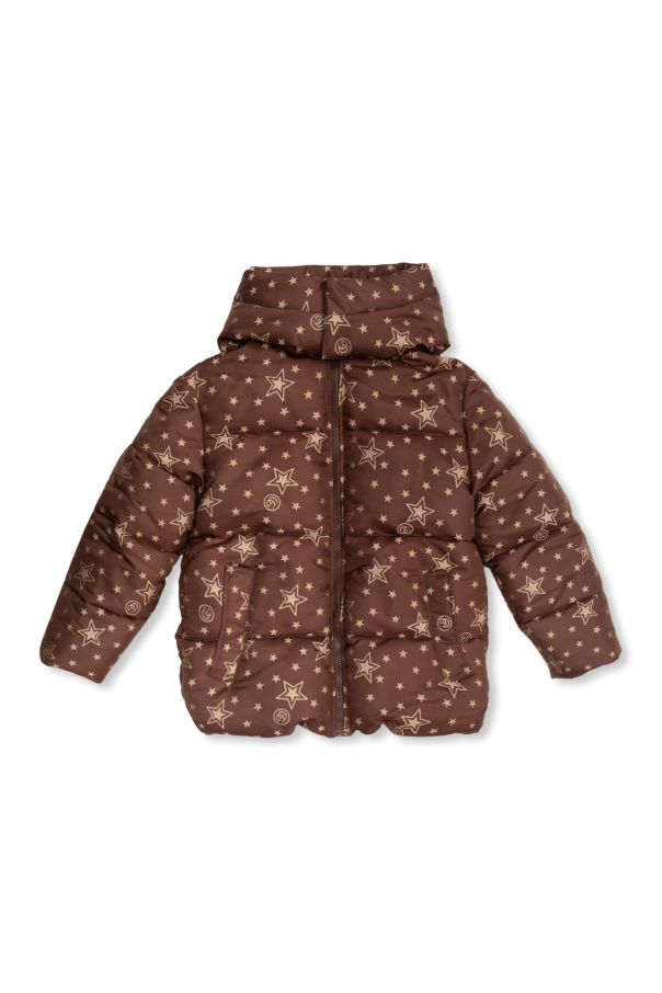 Gucci Kids Down jacket with motif of stars
